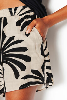PLAGE SHORT MULTICO NOIR