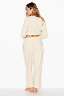 FAIENCE PANTALON DE PYJAMA ECRU