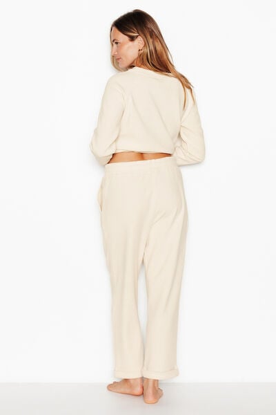 FAIENCE PANTALON DE PYJAMA ECRU