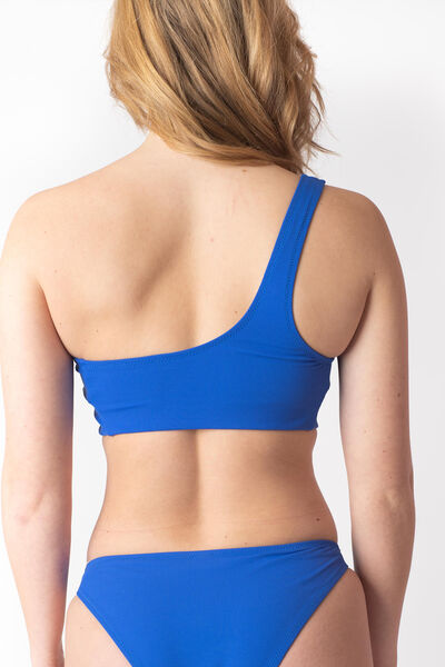 EMIE BRASSIERE ONE SHOULDER MAILLE COTEL BLEU