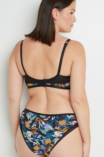BISE SOUTIEN-GORGE EMBOITANT MICROFIBRE MULTICO NOIR