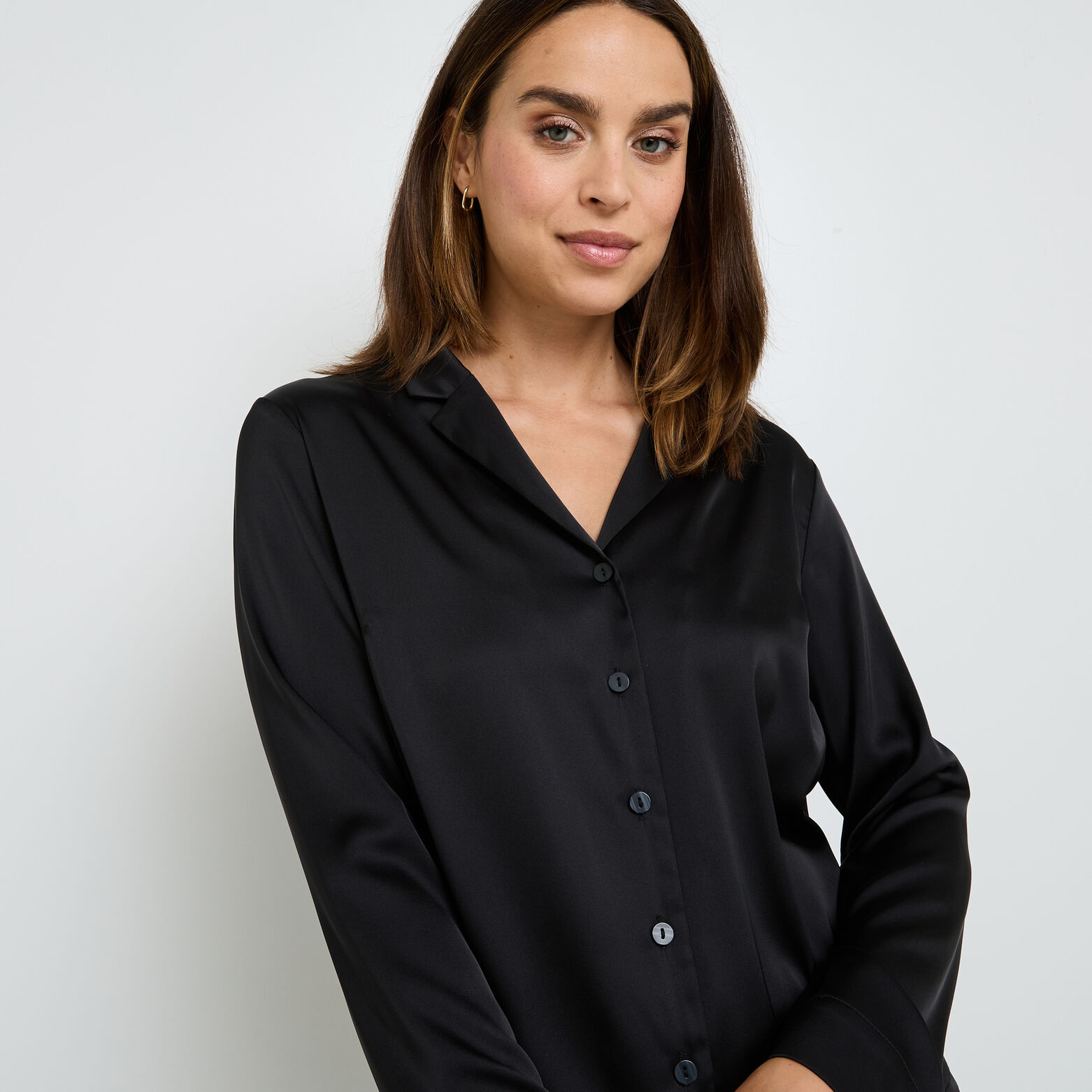 GLADIS CHEMISE MANCHES LONGUES NOIR