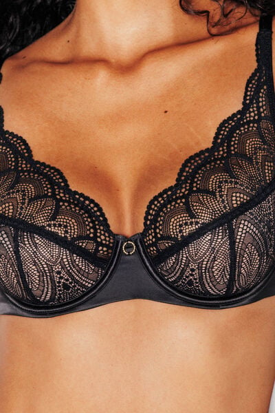 SOUTIEN-GORGE FOULARD NOIR
