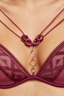 DIVA SOUTIEN-GORGE AMPLIFORME PLONGEANT BORDEAUX