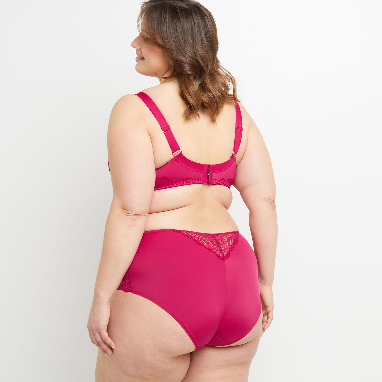 BEATRICE SHORTY DENTELLE FUCHSIA