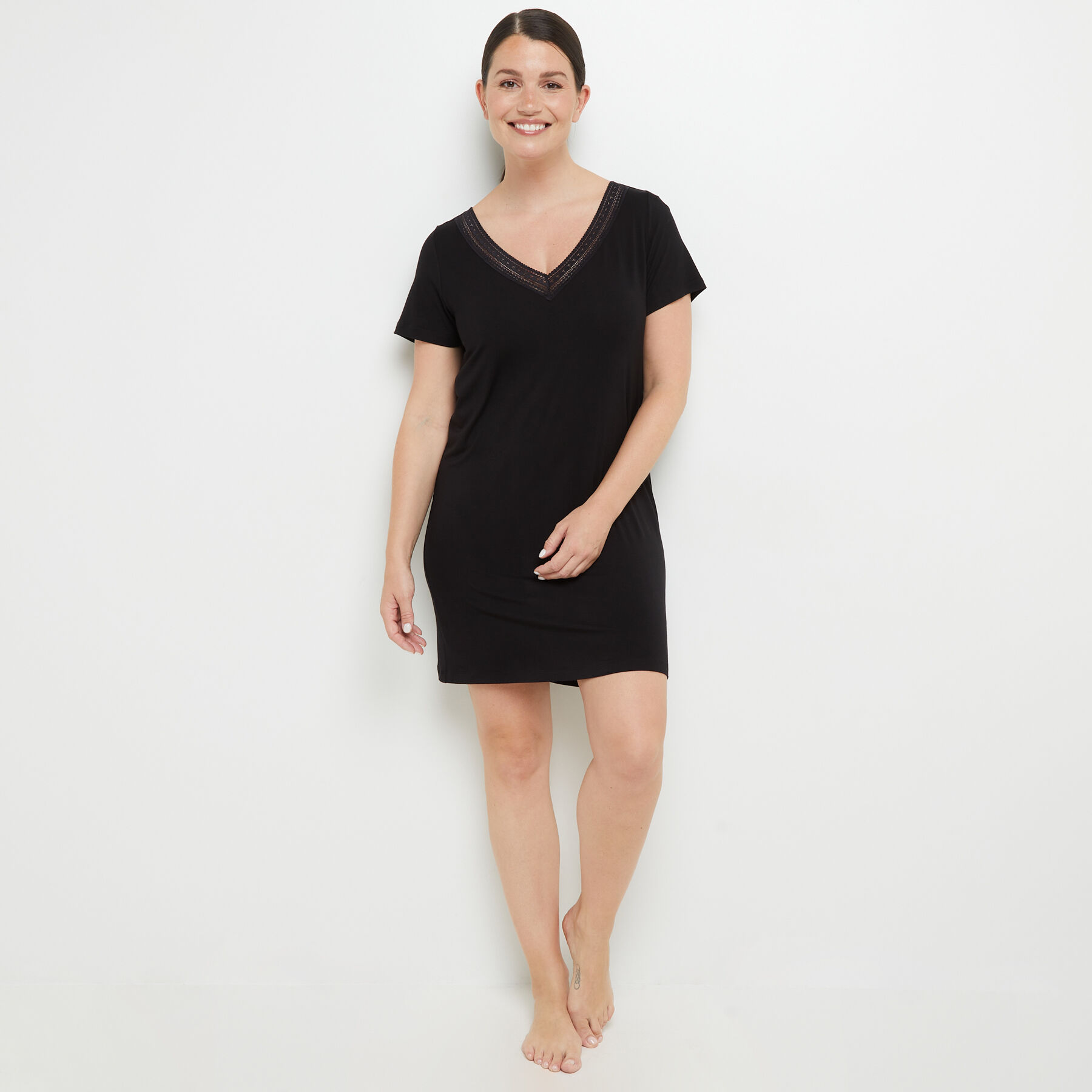 Nuisette manche store courte