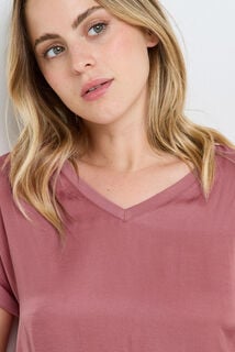 HEASY TEE-SHIRT MANCHES COURTES ROSE