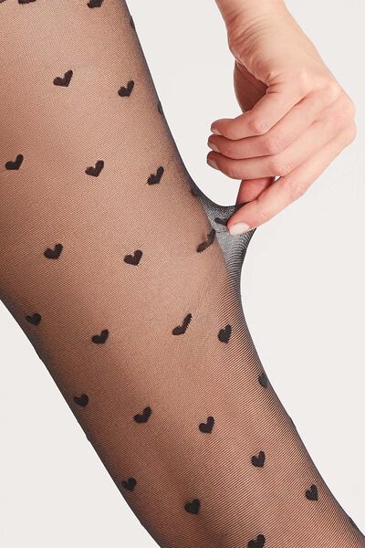 COLLANT FANTAISIE 30 DENIERS NOIR