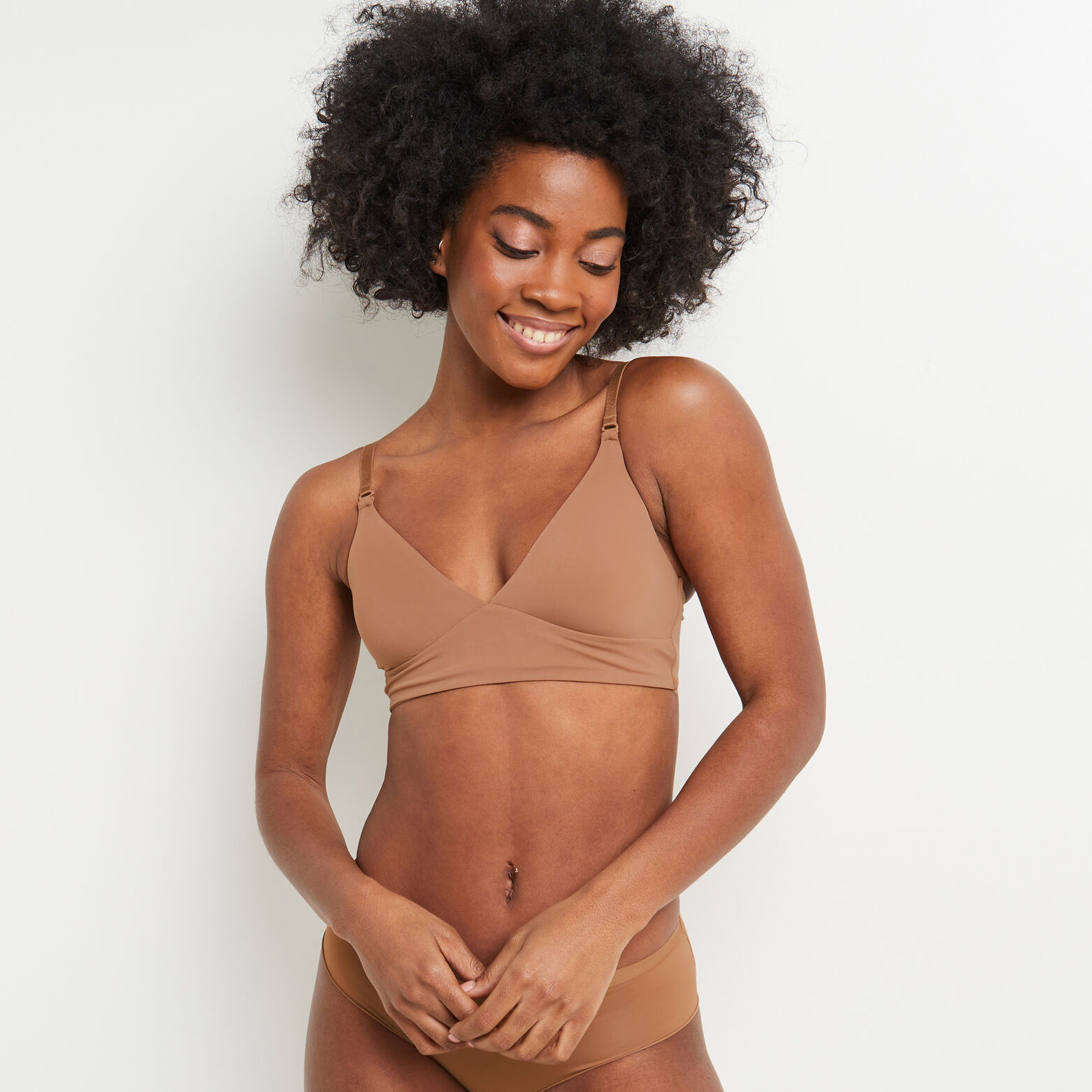 PERFECT SOUTIEN-GORGE SANS ARMATURES MICROFIBRE PEAU BRONZEE