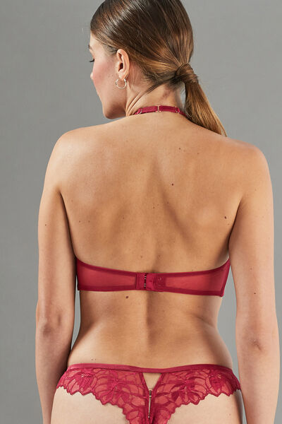 APOLLON SOUTIEN-GORGE PLONGEANT DENTELLE BORDEAUX