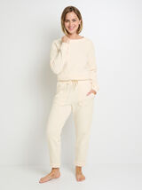 PANTALON DE PYJAMA ECRU