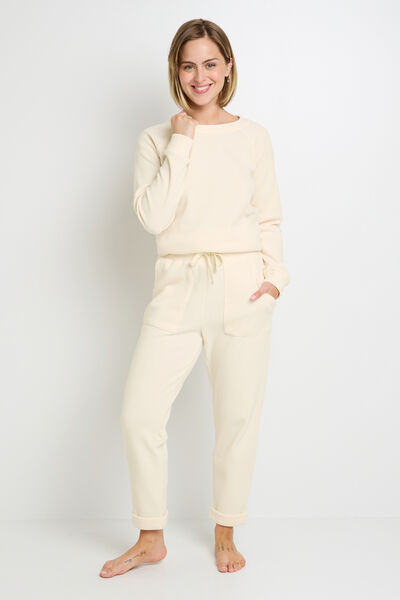 PANTALON DE PYJAMA ECRU