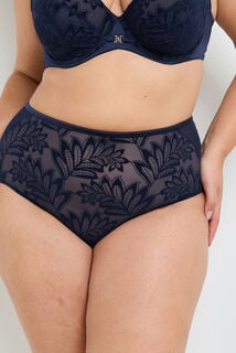 FANTINE CULOTTE TAILLE HAUTE GRANDE TAILLE MARINE