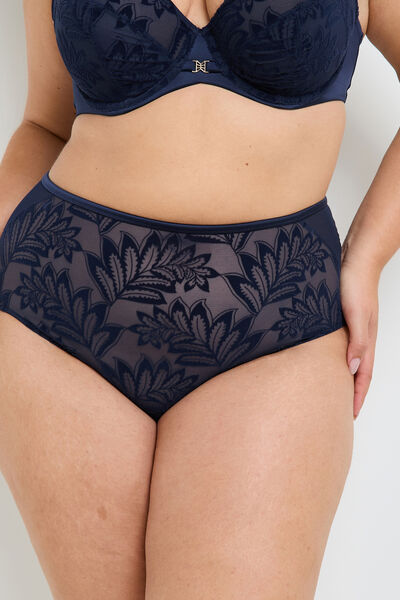 CULOTTE TAILLE HAUTE GRANDE TAILLE MARINE