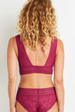 ALOA SOUTIEN-GORGE SANS ARMATURE FOULARD ROUGE