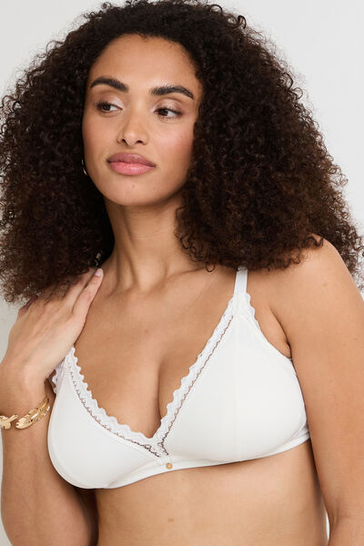 DOUCE SOUTIEN-GORGE SANS ARMATURES MICROFIBRE ECRU