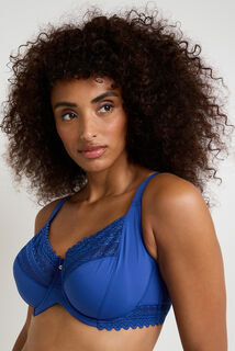 DOUCE SOUTIEN-GORGE EMBOITANT GRANDE TAILLE MICROF BLEU