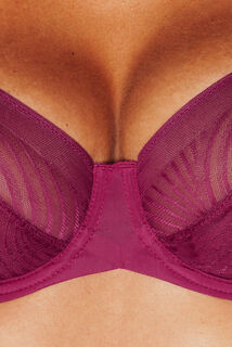JANICE SOUTIEN-GORGE EMBOITANT DENTELLE VIOLET