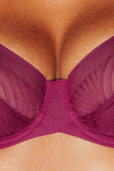 SOUTIEN-GORGE EMBOITANT DENTELLE VIOLET