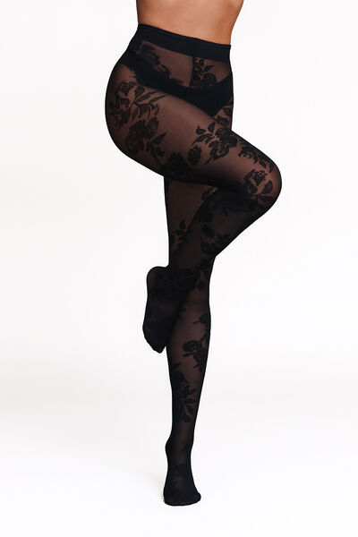 COLLANT FANTAISIE 30 DENIERS NOIR