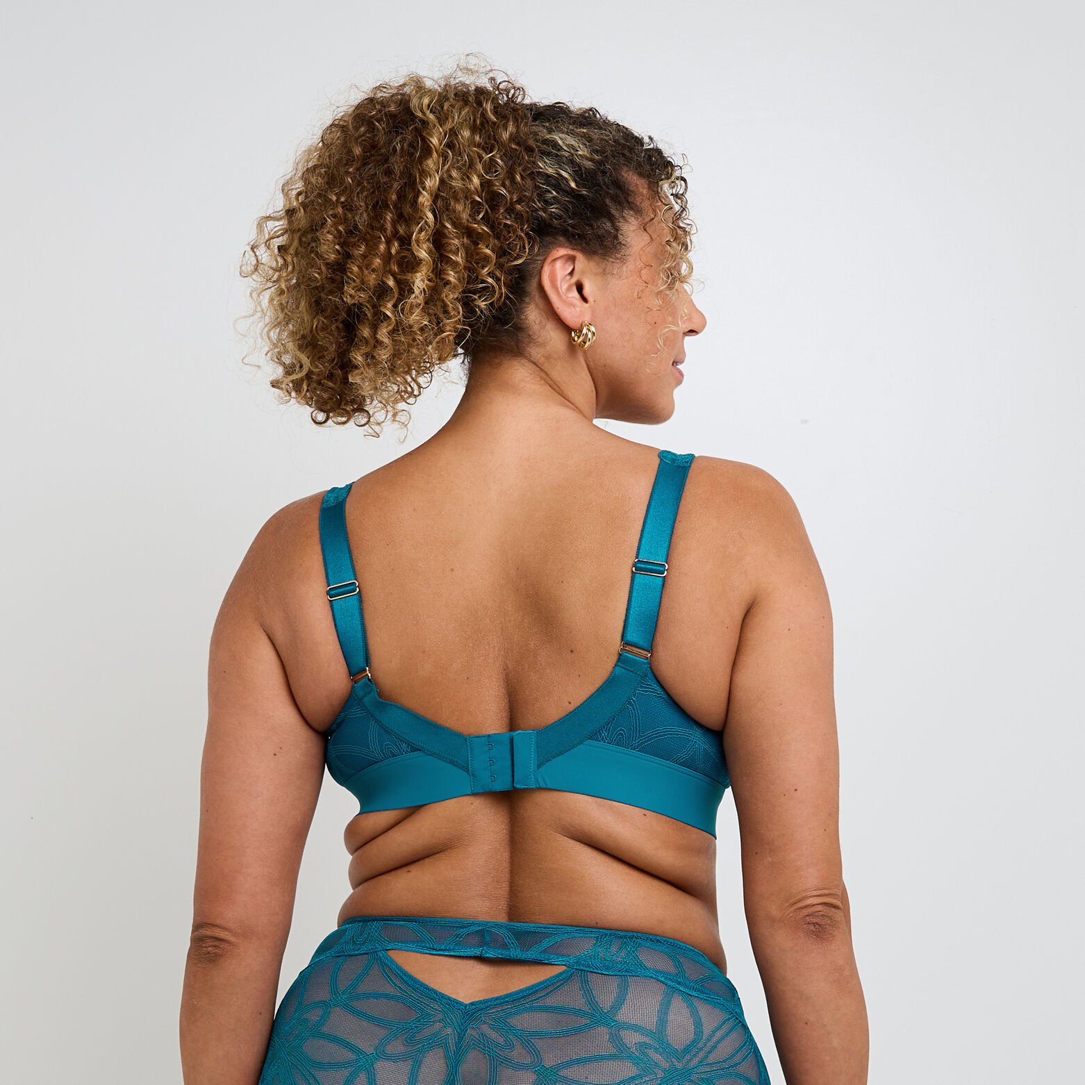 DEBORAH SOUTIEN-GORGE SANS ARMATURES GRANDE TAILLE TURQUOISE