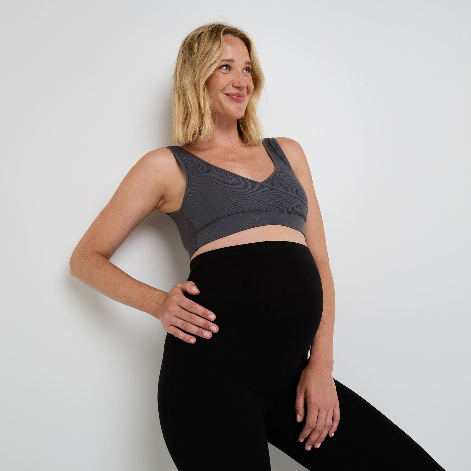 HERMIONE BRASSIERE GROSSESSE GRIS CLAIR