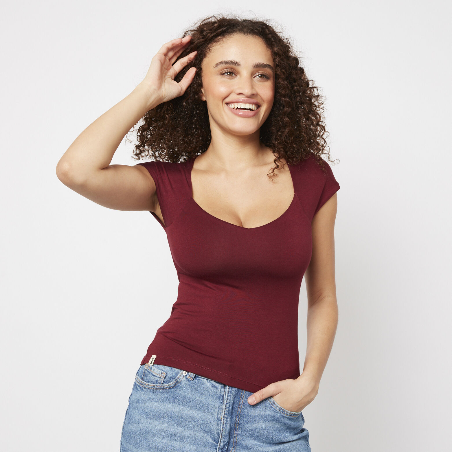 ILANA TEE-SHIRT BORDEAUX