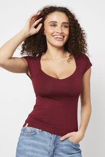 ILANA TEE-SHIRT BORDEAUX