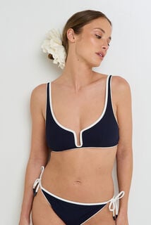 NUCCIA Maillot de bain Triangle sans armatures MARINE