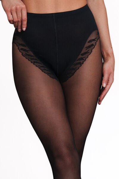 COLLANT FANTAISIE 20 DENIERS NOIR
