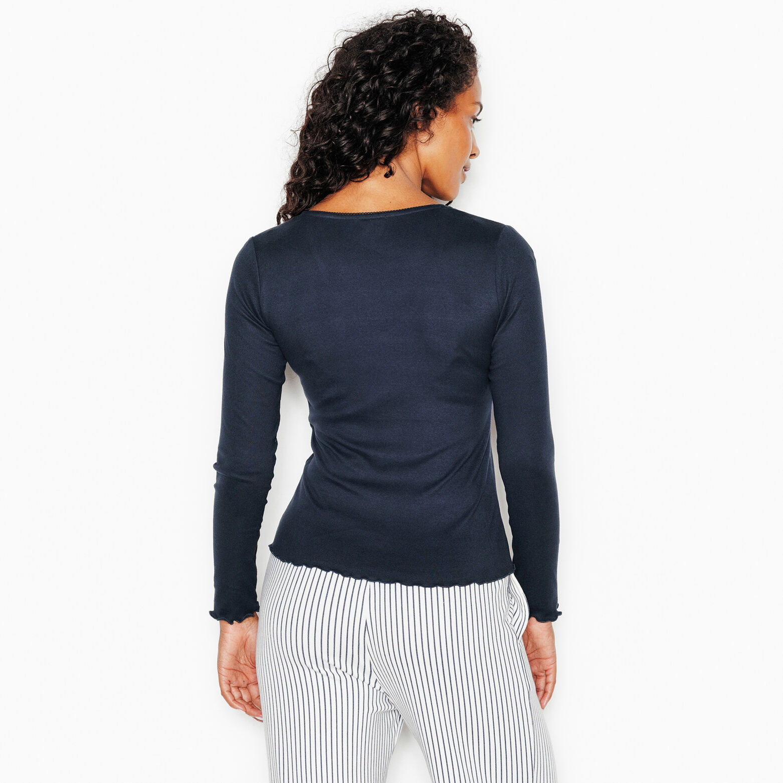 JOLISA TEE-SHIRT MANCHES LONGUES BLEU