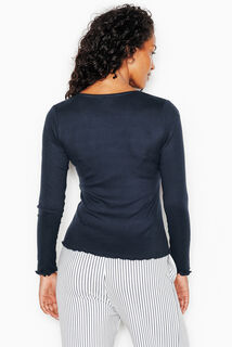 JOLISA TEE-SHIRT MANCHES LONGUES BLEU