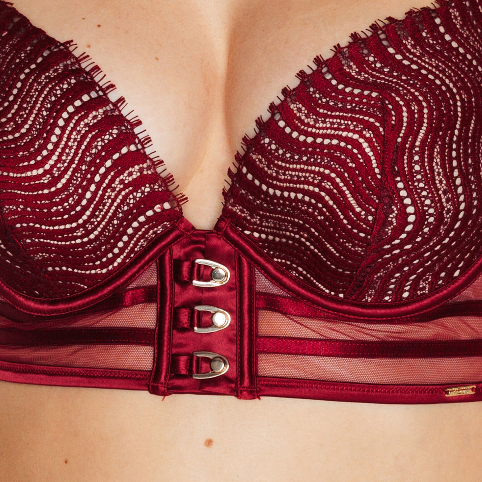 BROOKE SOUTIEN-GORGE PUSH-UP BORDEAUX