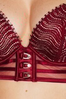 BROOKE SOUTIEN-GORGE PUSH-UP BORDEAUX