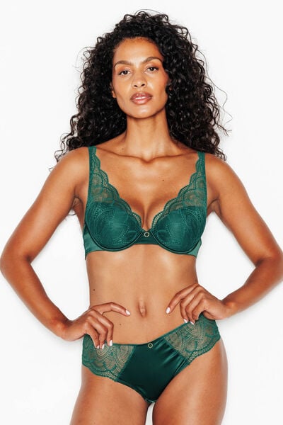SOUTIEN-GORGE AMPLIFORME FOULARD VERT