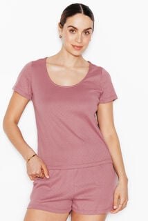 HABYBIS TEE-SHIRT MANCHES COURTES VIOLET