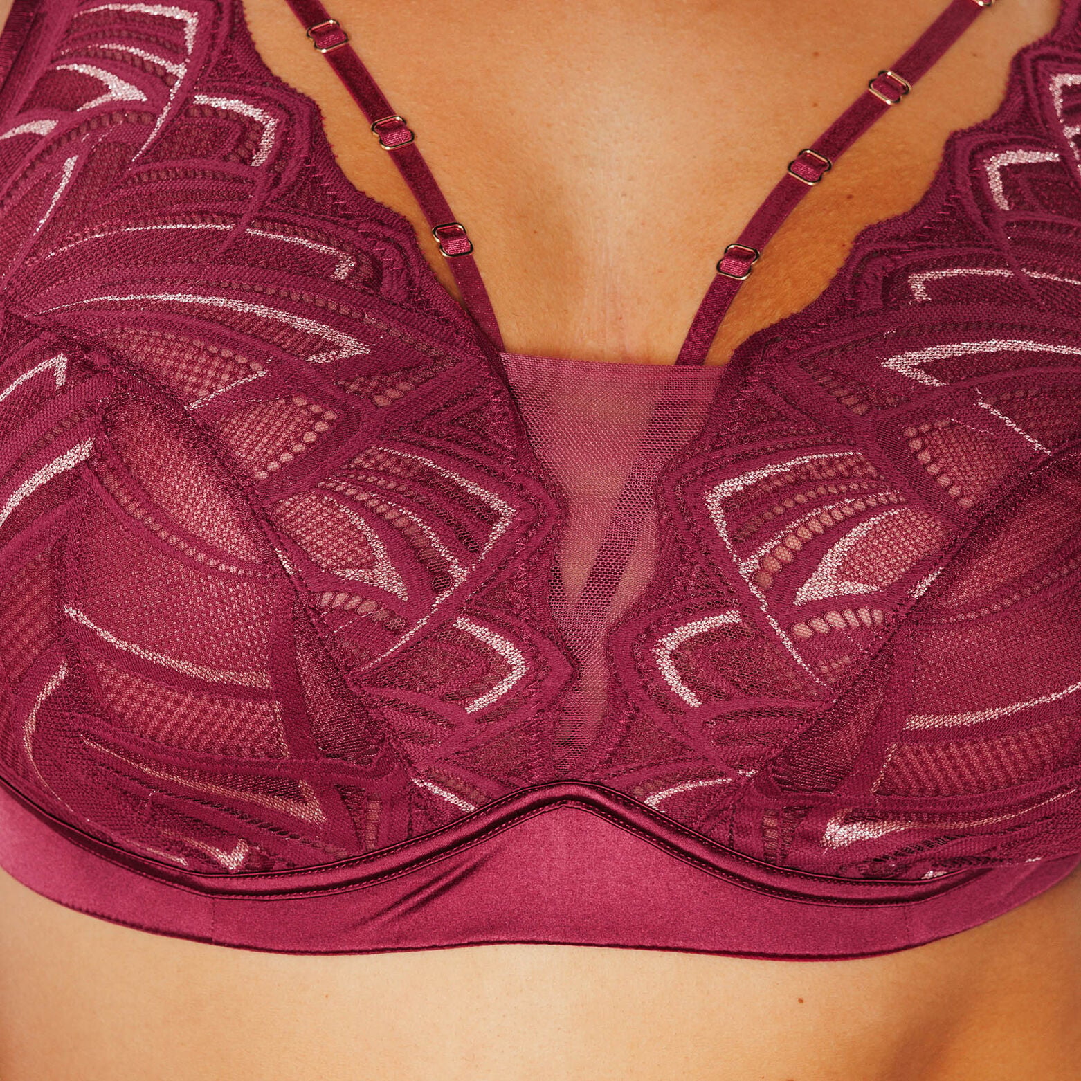 JAINA SOUTIEN-GORGE SANS ARMATURES BORDEAUX