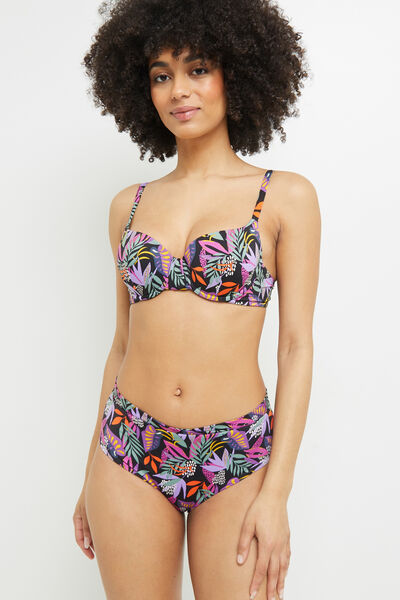 MAILLOT DE BAIN CULOTTE HAUTE NOIR