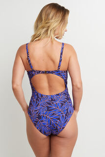 MOON MAILLOT DE BAIN 1 PIECE AMPLI  MULTICO BLEU