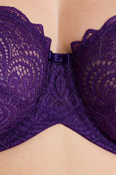 DENTELLE SOUTIEN-GORGE EMBOITANT GRANDE TAILLE DEN VIOLET