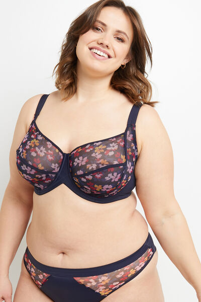 SOUTIEN-GORGE GRANDS BONNETS MULTICO BLEU