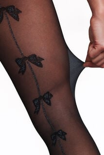 JOIE COLLANT FANTAISIE 20 DENIERS NOIR