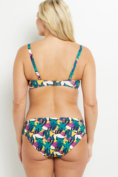 LILOU MAILLOT DE BAIN CULOTTE MAXI  MULTICO ROSE
