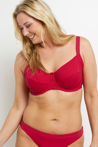 MAILLOT DE BAIN GRANDS BONNETS ROUGE