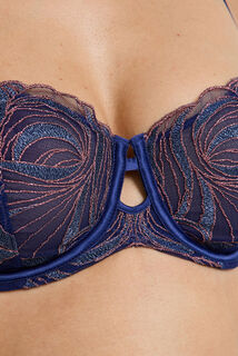 HEDWIGE SOUTIEN-GORGE CORBEILLE MULTICO BLEU