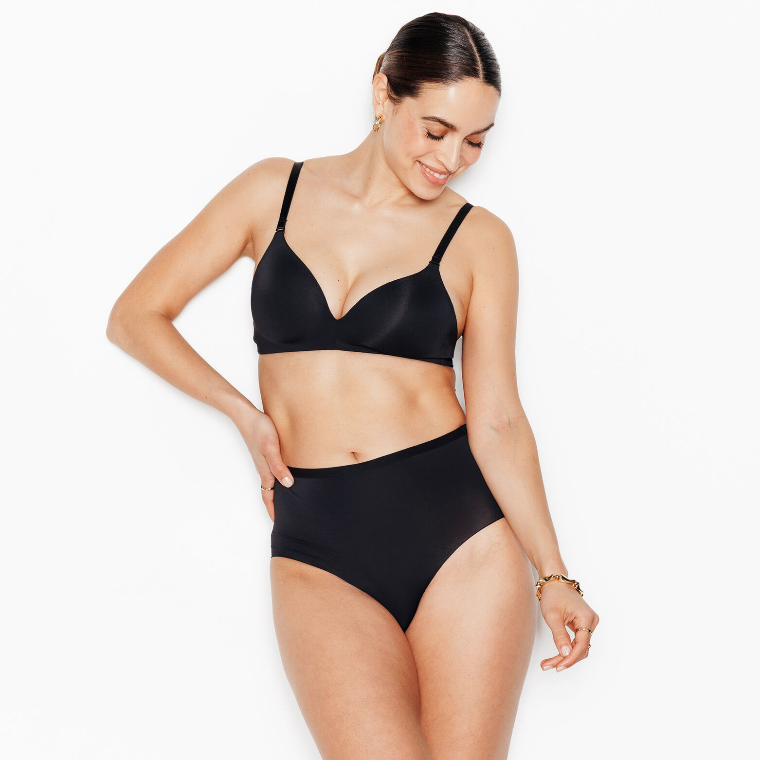 PERFECT CULOTTE TAILLE HAUTE MICROFIBRE NOIR