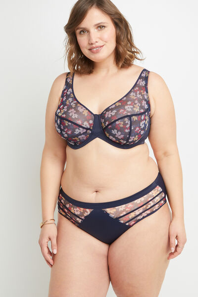 BLANCHE SHORTY TULLE MULTICO BLEU