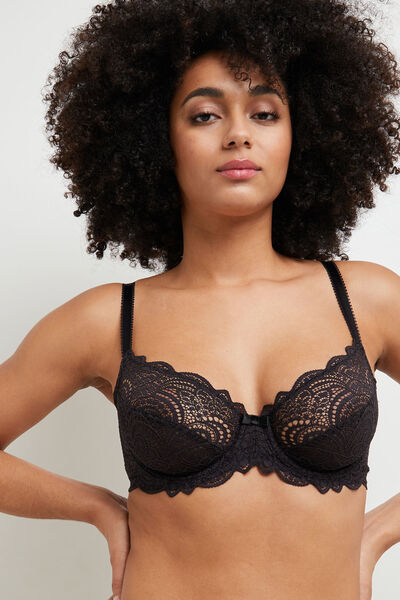 DENTELLE SOUTIEN-GORGE EMBOITANT NOIR