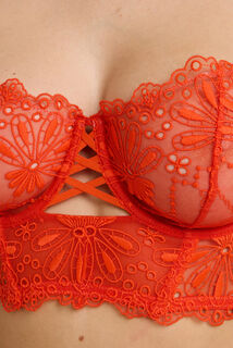 GLAM SOUTIEN-GORGE CORBEILLE BUSTIER ORANGE