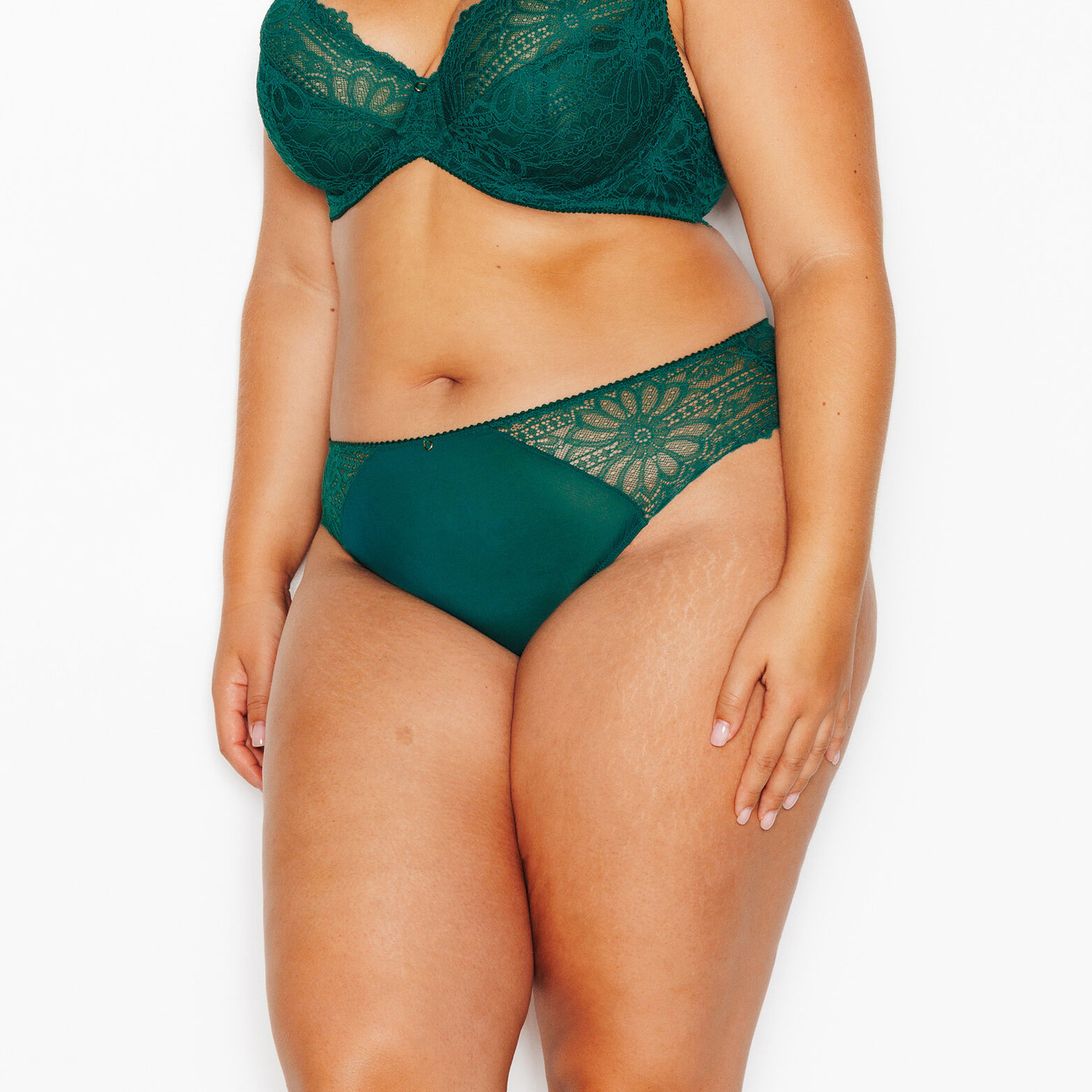 JANNEL CULOTTE DENTELLE VERT FONCE